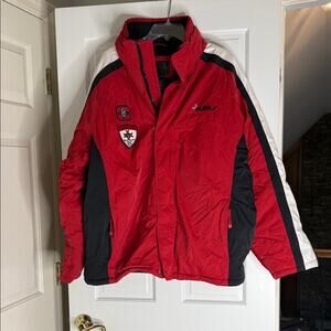 FUBU Red and Black Ski Jacket. The collection. XL. Vintage.  1992